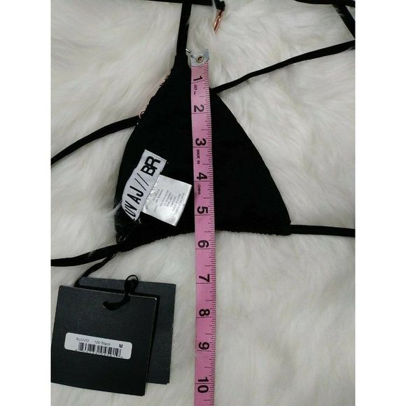 NWT LUV AJ BR Copper Chain Link Bikini Top M - Picture 7 of 7